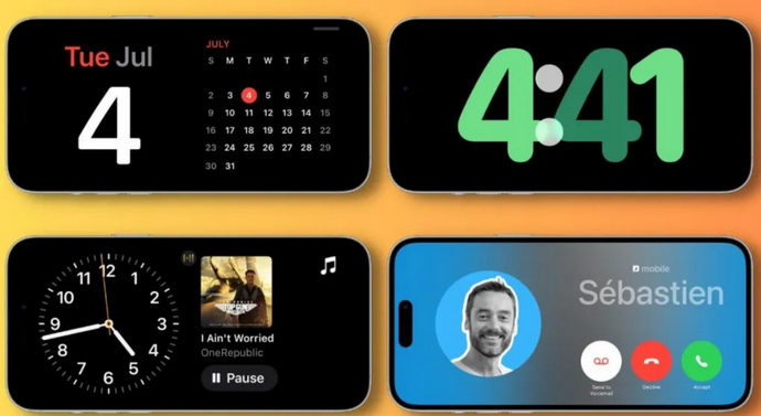 澜沧苹果手机维修分享iOS17横屏充电待机显示有什么好处 