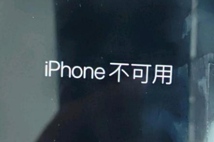 澜沧苹果服务网点分享锁屏界面显示“iPhone 不可用”如何解决 